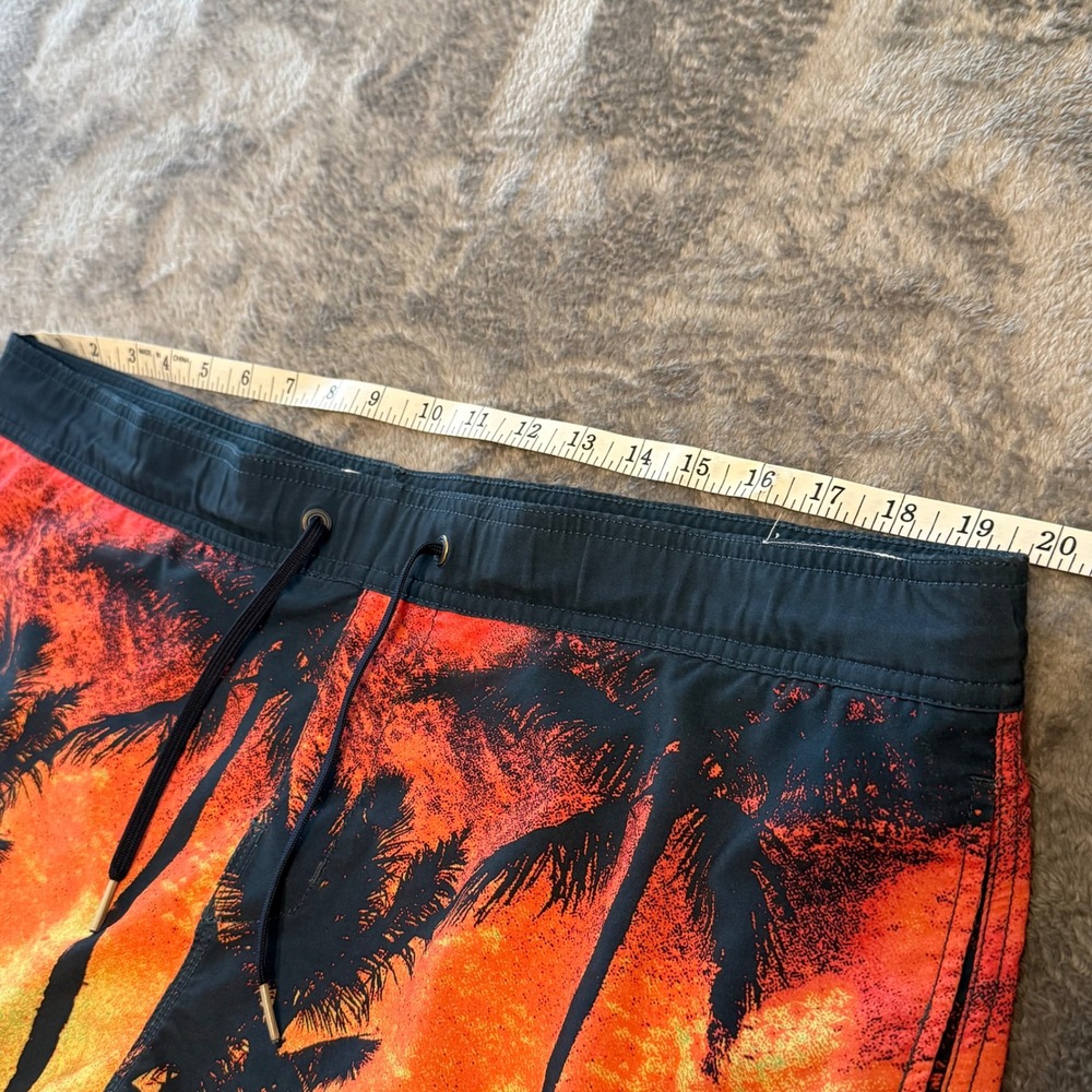 Billabong Recycler Layback Palm Tree Print Swim Trunks Board Shorts Mens - Picture 4 of 6